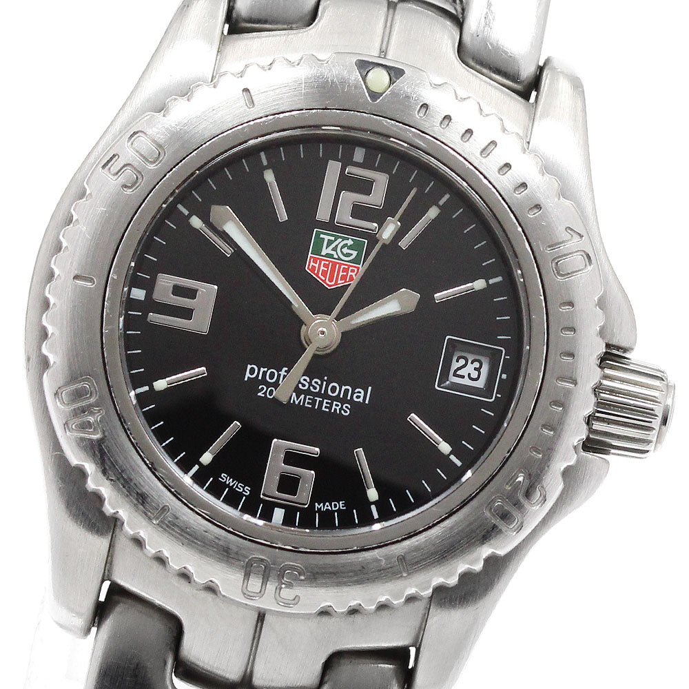 TAG HEUER Link WT1410 Date black Dial Quartz Ladies Watch_938750