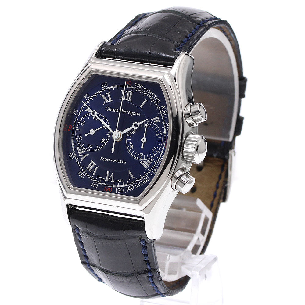 GIRARD PERREGAUX Richeville 2710 Chronograph blue Dial Hand Winding Men's Watch_938781