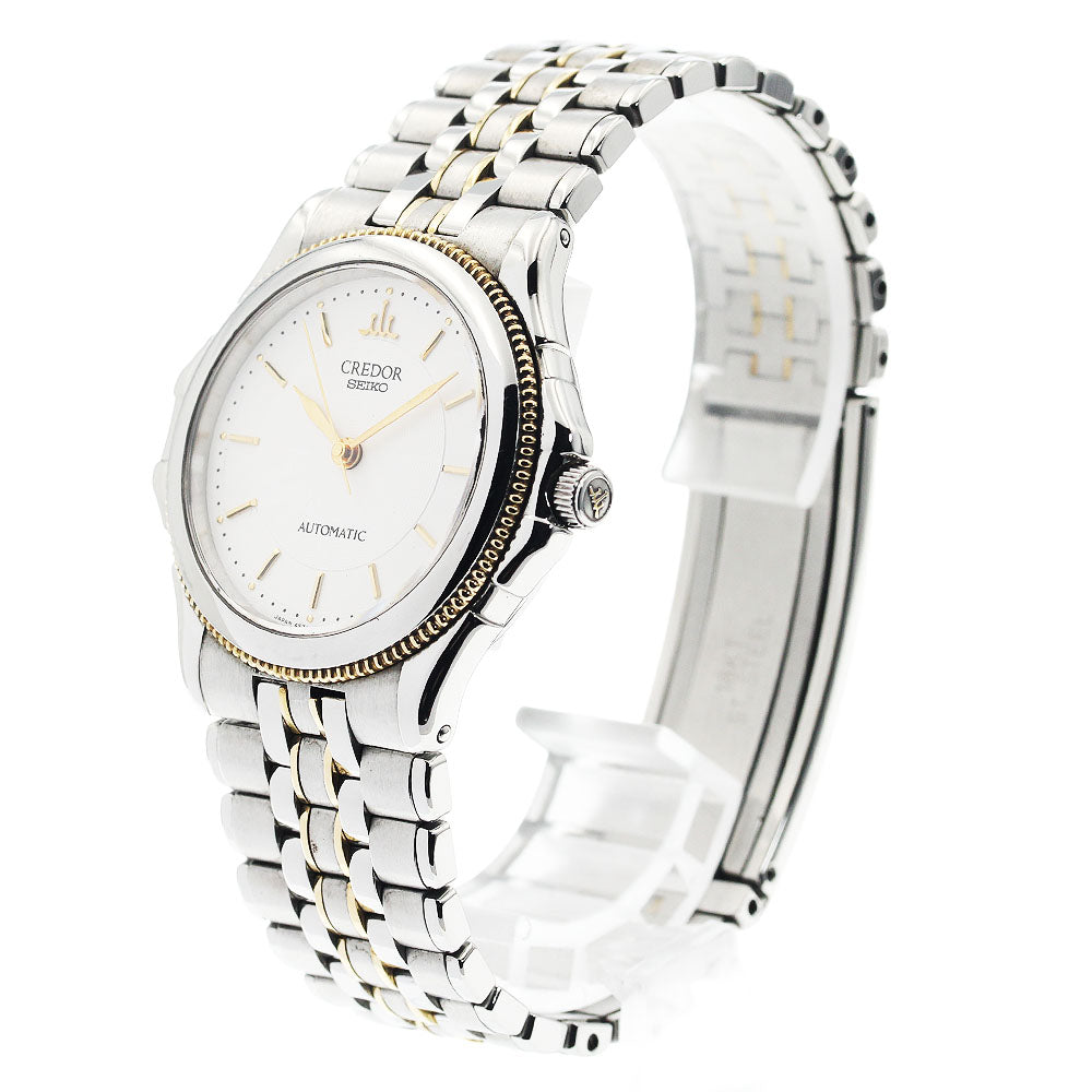 SEIKO CREDOR Pacificique 4S71-6A00/GCBB996 white Dial Automatic Men's_938794