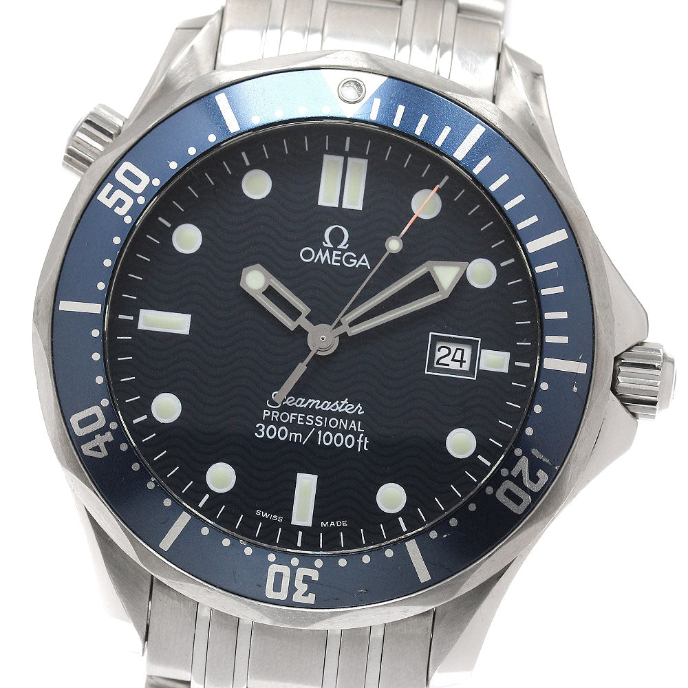 OMEGA Seamaster 300 2541.80 Date Navy Dial Quartz Men's Watch_938797