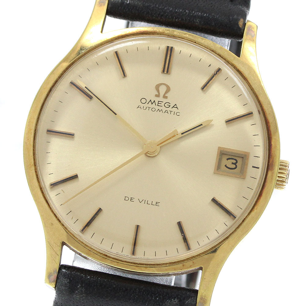 OMEGA De Ville 162.046 Date cal.1002 Gold Dial Automatic Men's Watch_938818