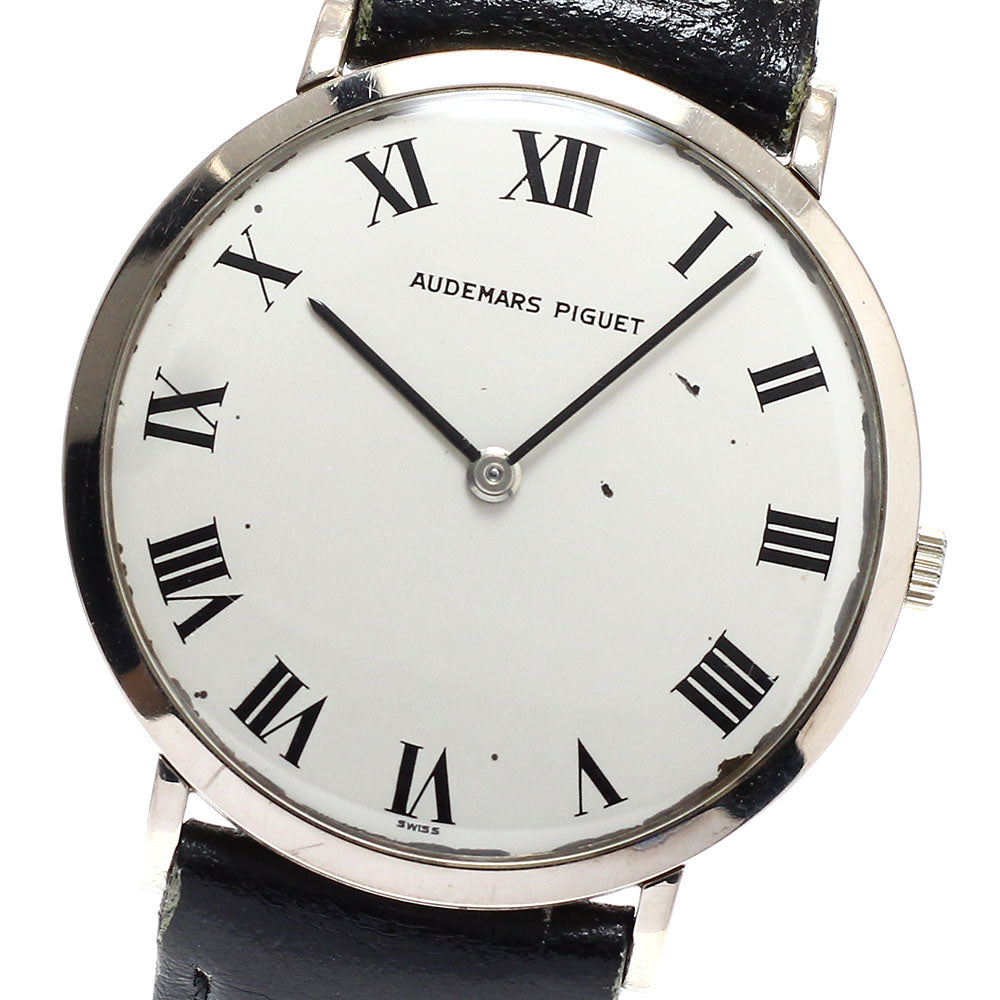 AUDEMARS PIGUET K18WG Cal.K2001/1A Silver Dial Hand Winding Men's Watch_938823