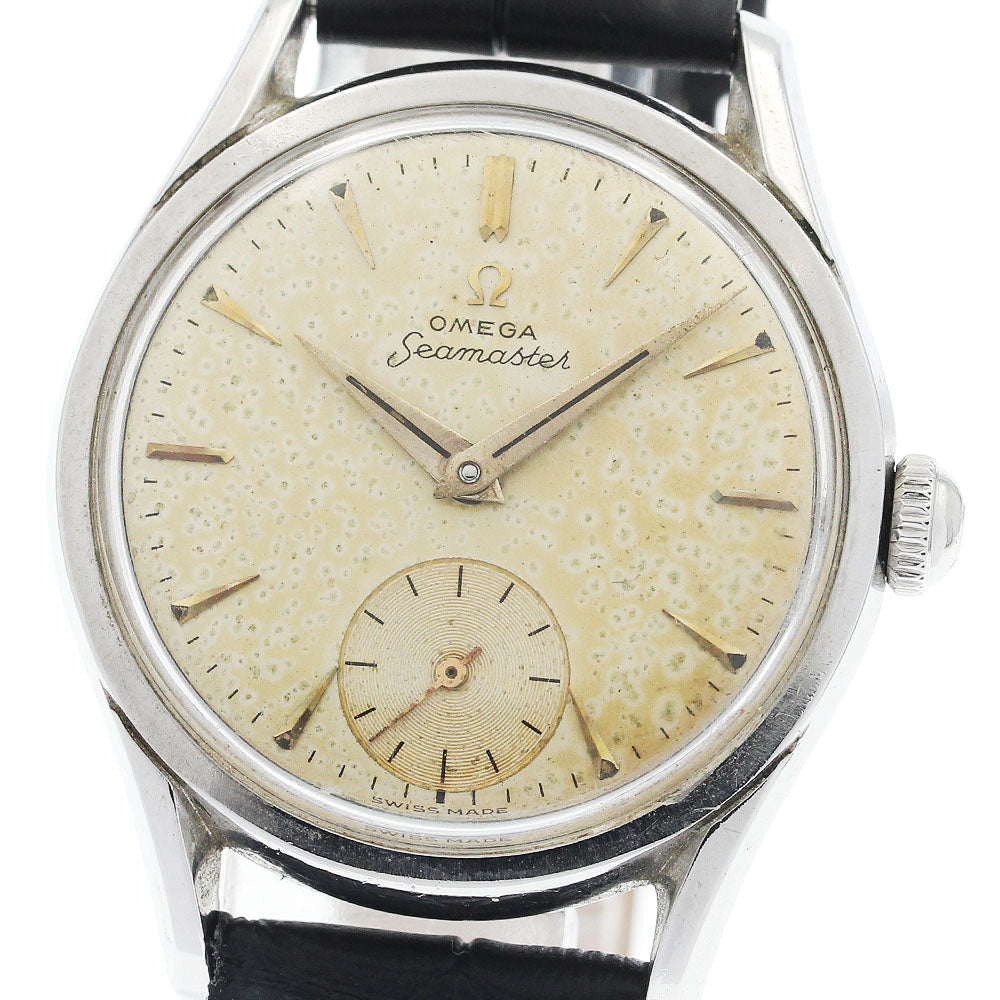 OMEGA Seamaster 2830-5SC 2829 Cal.410 small second Silver Dial Hand Winding Men's Watch_938833