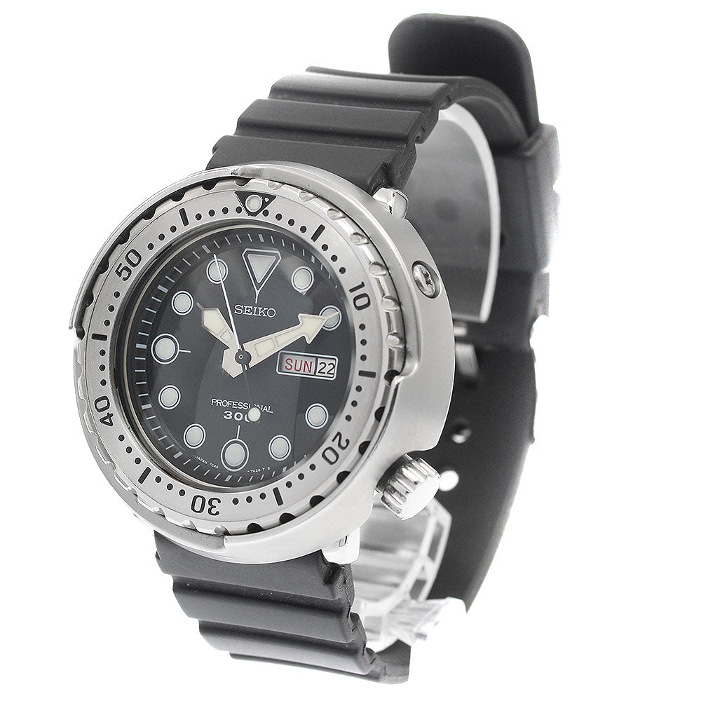 SEIKO Prospex Marine Master SBBN007 Day date black Dial Quartz Men's_938836