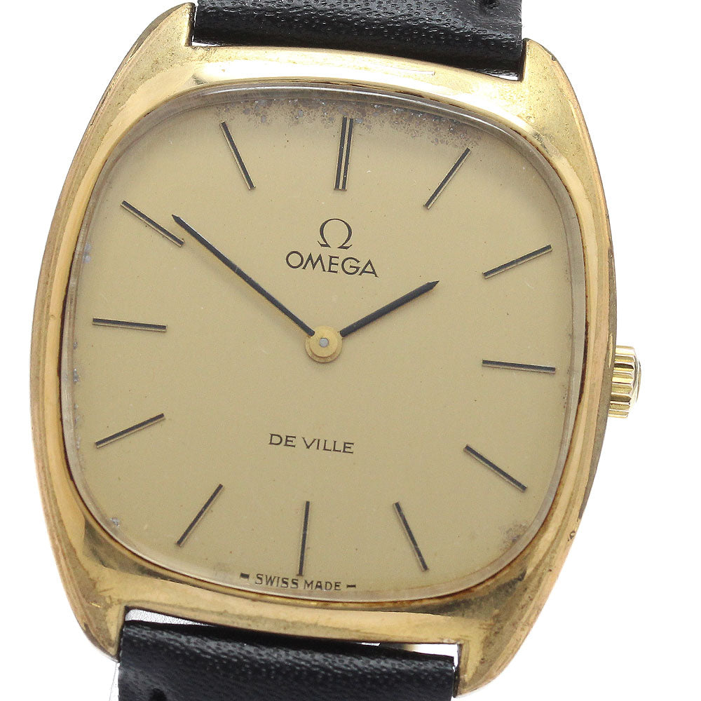 OMEGA De Ville 111.0139 Square Cal.625 gold Dial Hand Winding Men's Watch_938838