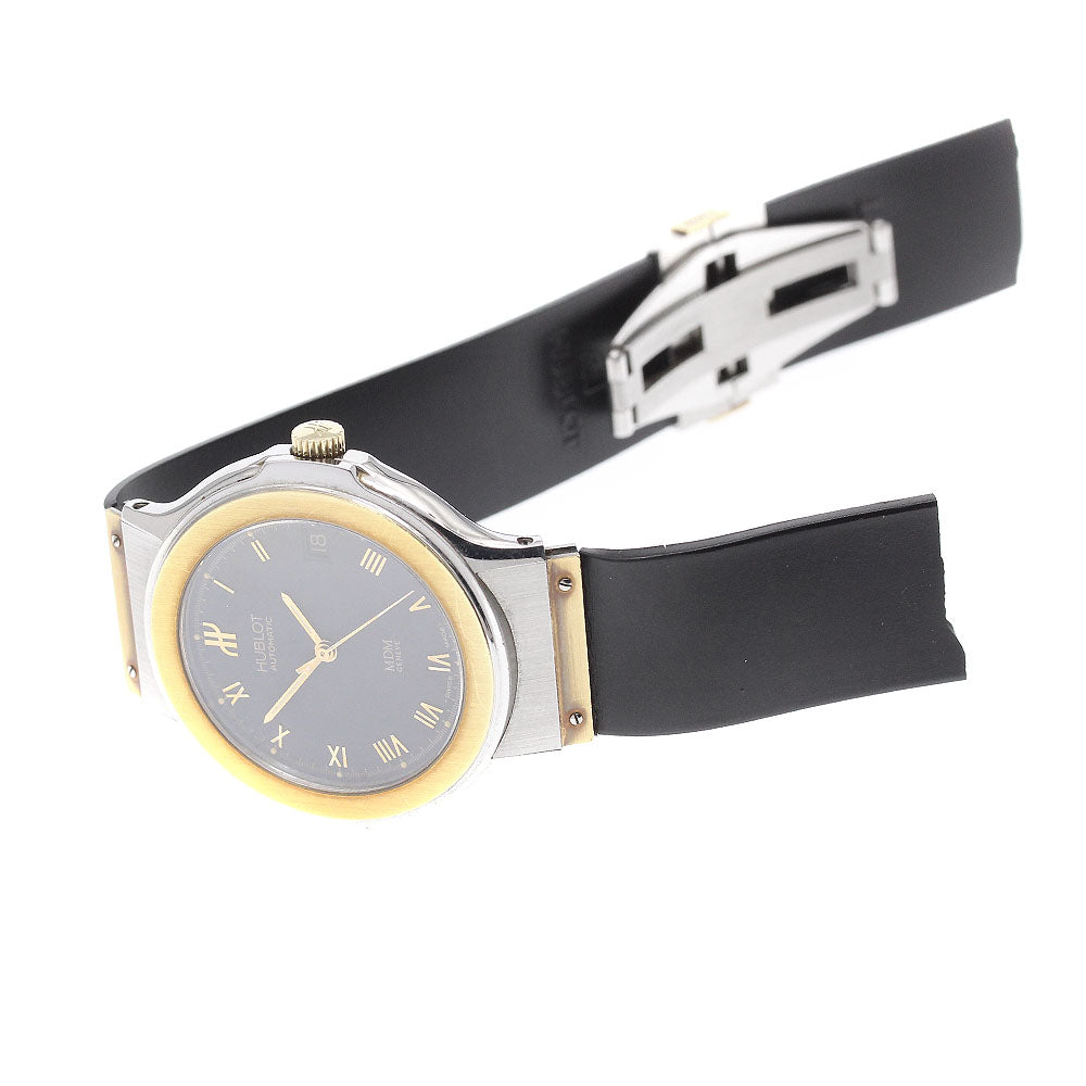 HUBLOT MDM 1530.2 YG bezel date black Dial Automatic Ladies Watch_938841