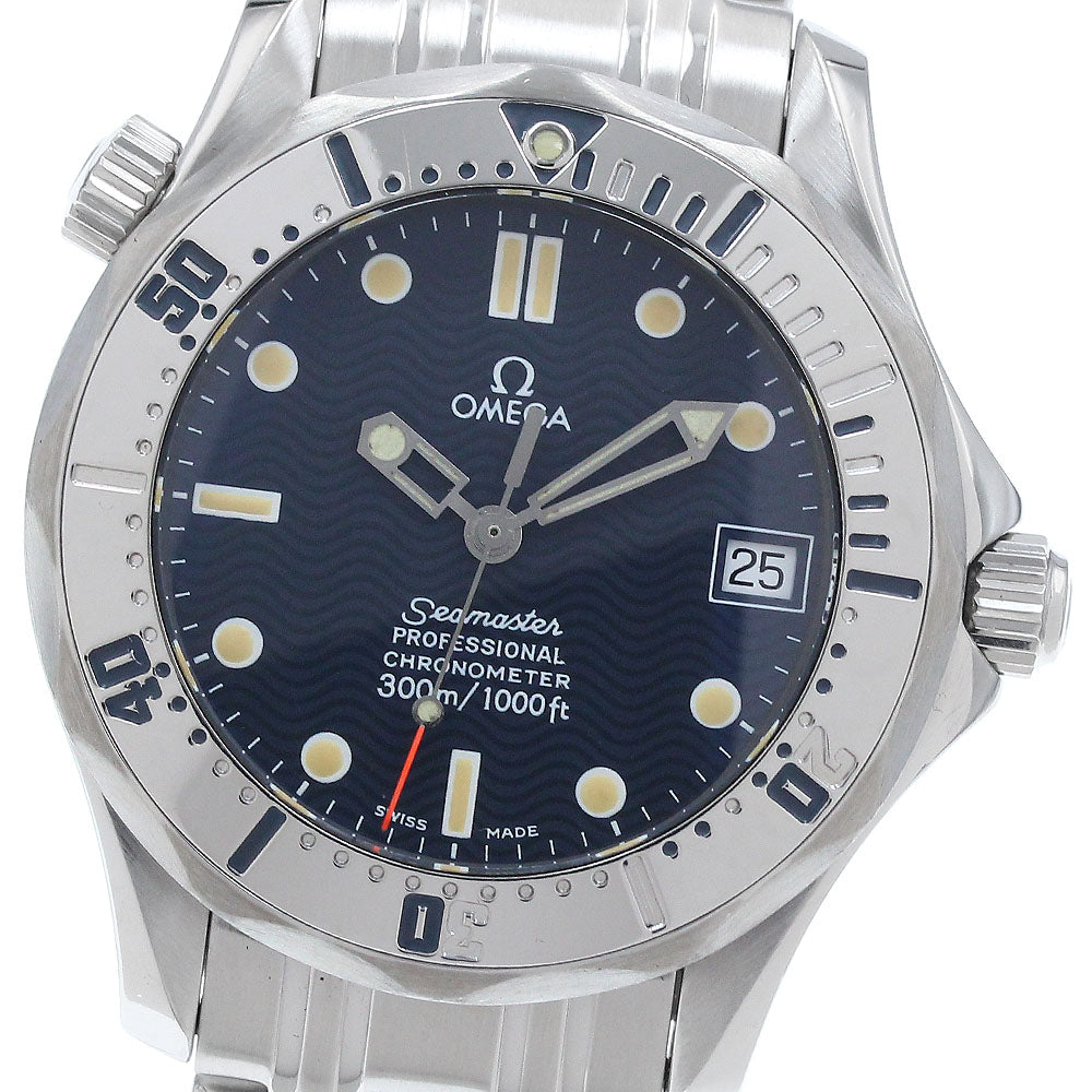 OMEGA Seamaster Diver 300M 2552.80 Date Navy Dial Automatic Boy's Watch_938858