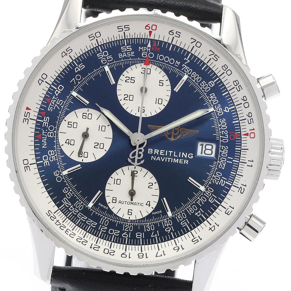 BREITLING Navitimer A13322 Chronograph Navy Dial Automatic Men's Watch_938877
