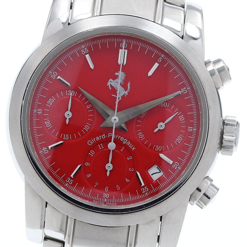 GIRARD PERREGAUX Ferrari 8020 Chronograph Date Red Dial Automatic Men's_938883