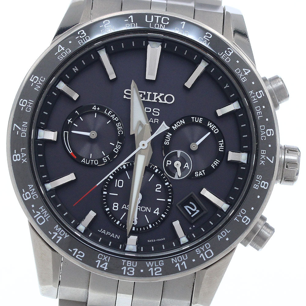 SEIKO Astron SBXC003/5X53-0AB0 GPS Solar Powered Radio Men's Watch_938884