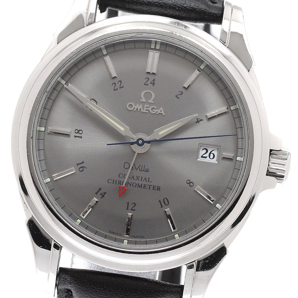 OMEGA De Ville Coaxial 4833.41.31 GMT gray Dial Automatic Men's Watch_938930