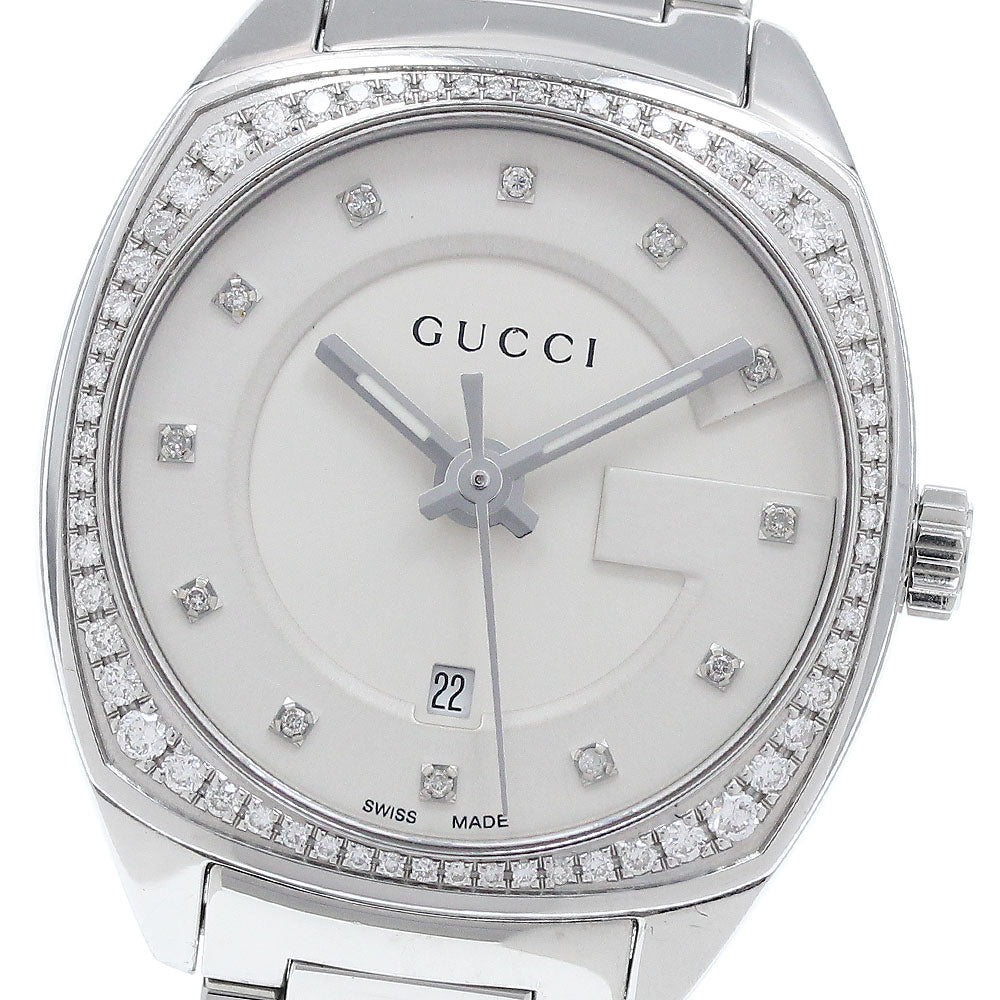 GUCCI 142.5/YA142505 12P diamond diamond bezel Silver Dial Quartz Ladies_938939