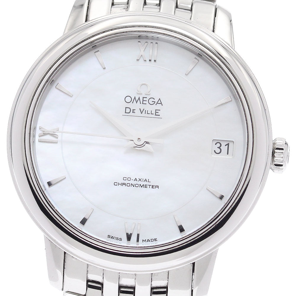 OMEGA De Ville Prestige 424.10.33.20.05.001 Coaxial White shell Dial Automatic Ladies Watch_938948