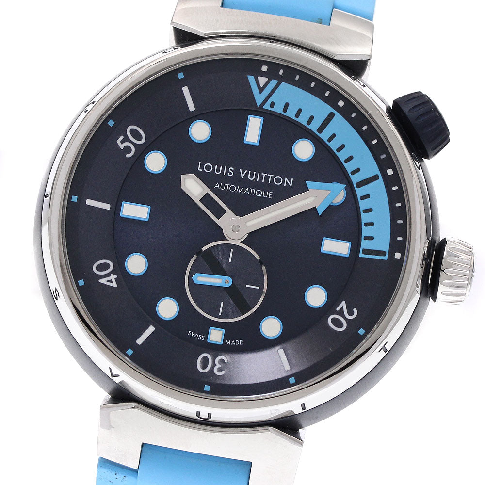 LOUIS VUITTON Tambour Street Diver QA121 Navy Dial Automatic Men's Watch_938957