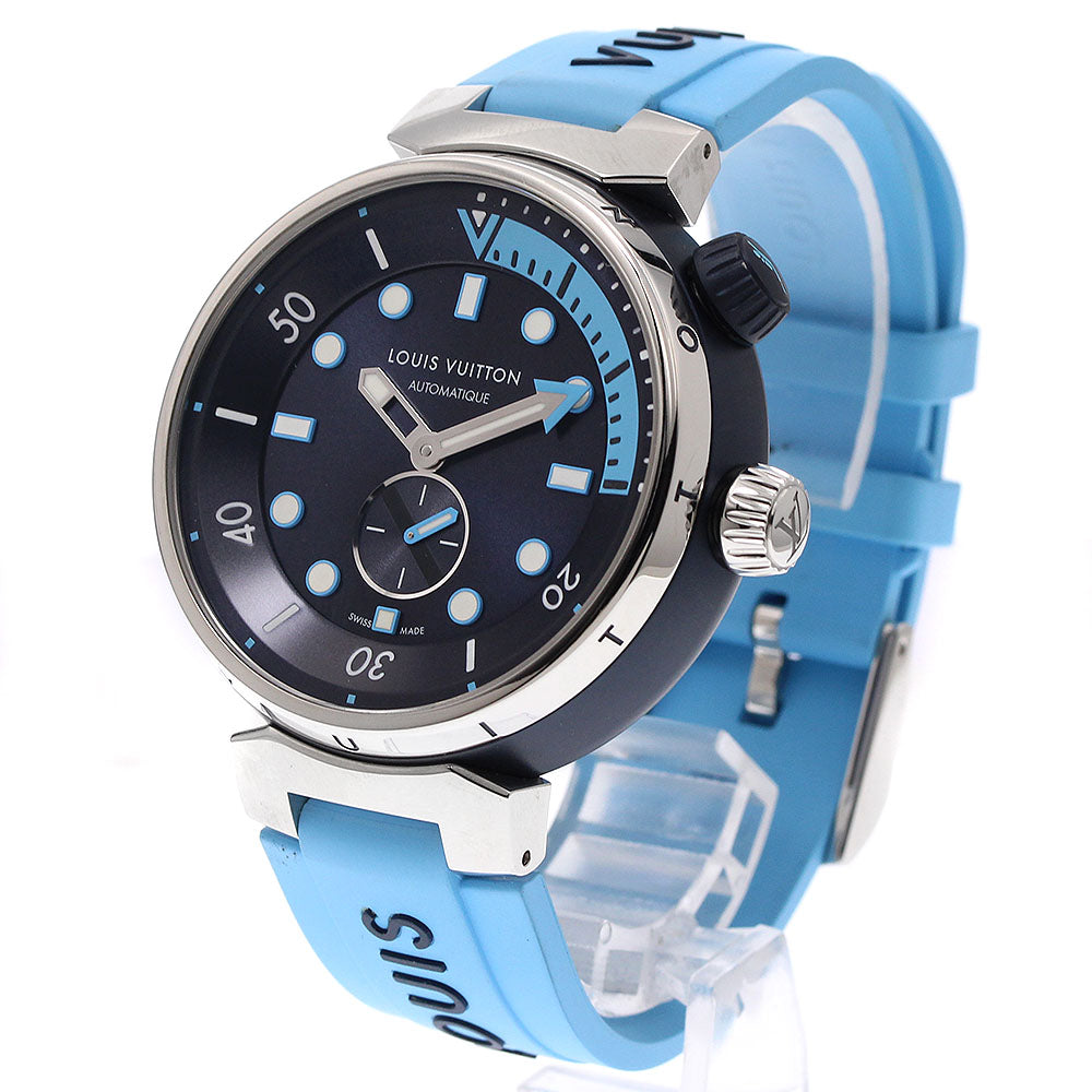 LOUIS VUITTON Tambour Street Diver QA121 Navy Dial Automatic Men's Watch_938957