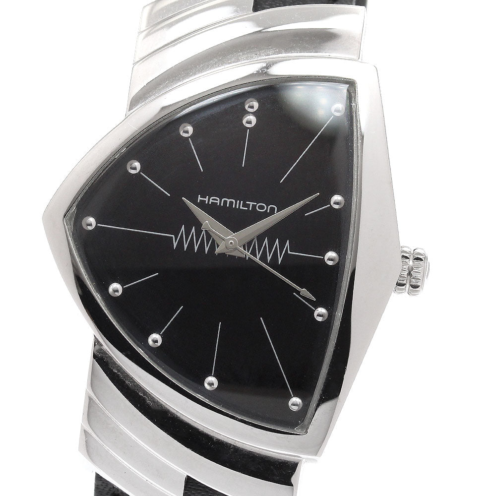 HAMILTON Ventura H244112 black Dial Quartz Men's Watch_938965