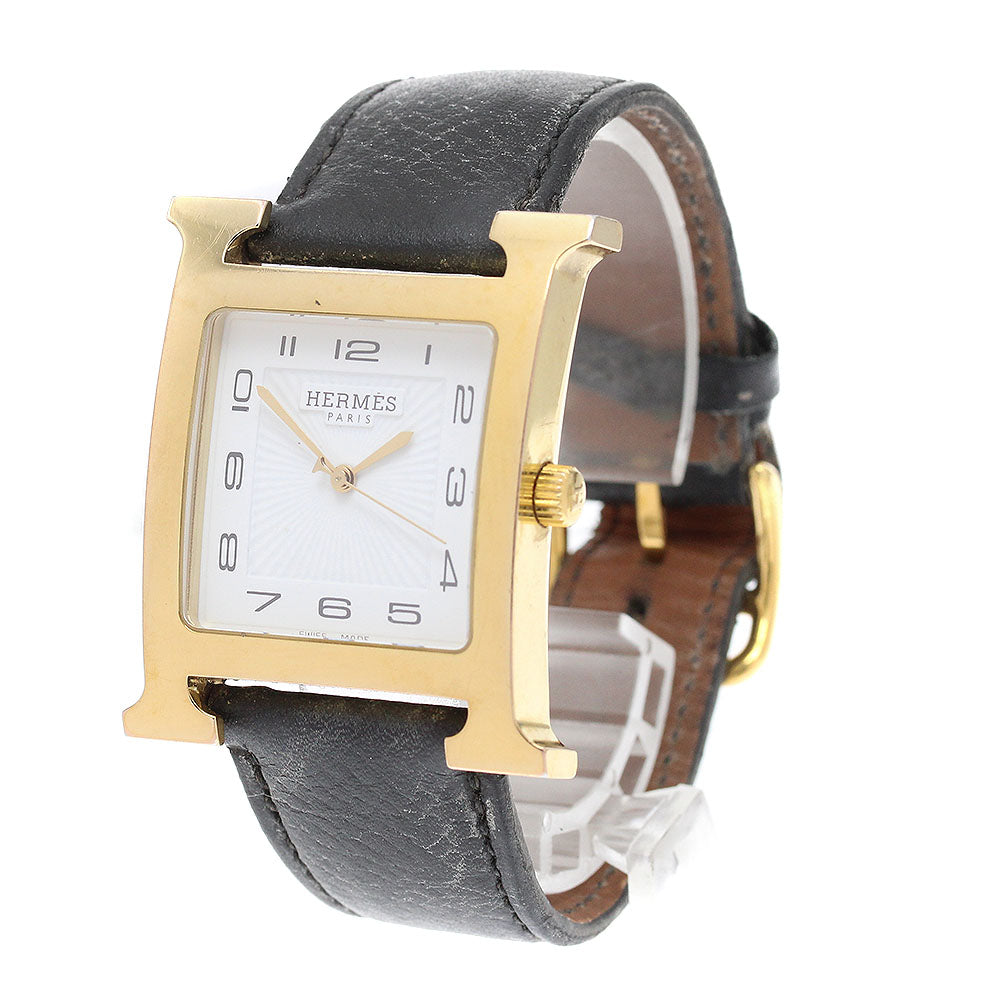 HERMES H watch HH1.801 white Dial Quartz Men's Watch_938967