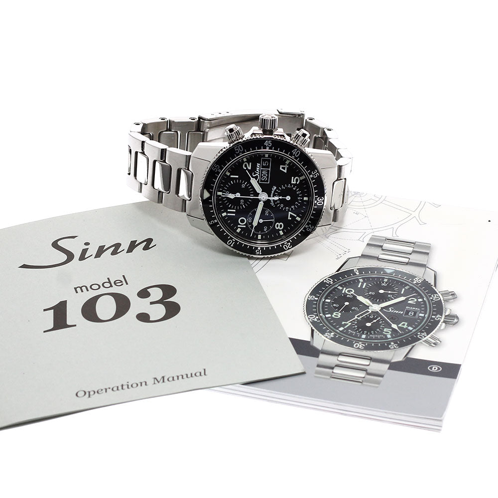 Sinn 103 Chronograph day date black Dial Automatic Men's Watch_938972