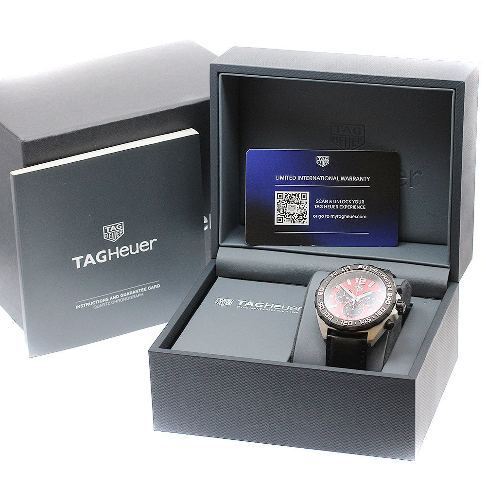 TAG HEUER Formula 1 CAZ101AN Chronograph Red / black Dial Quartz Men's_938977