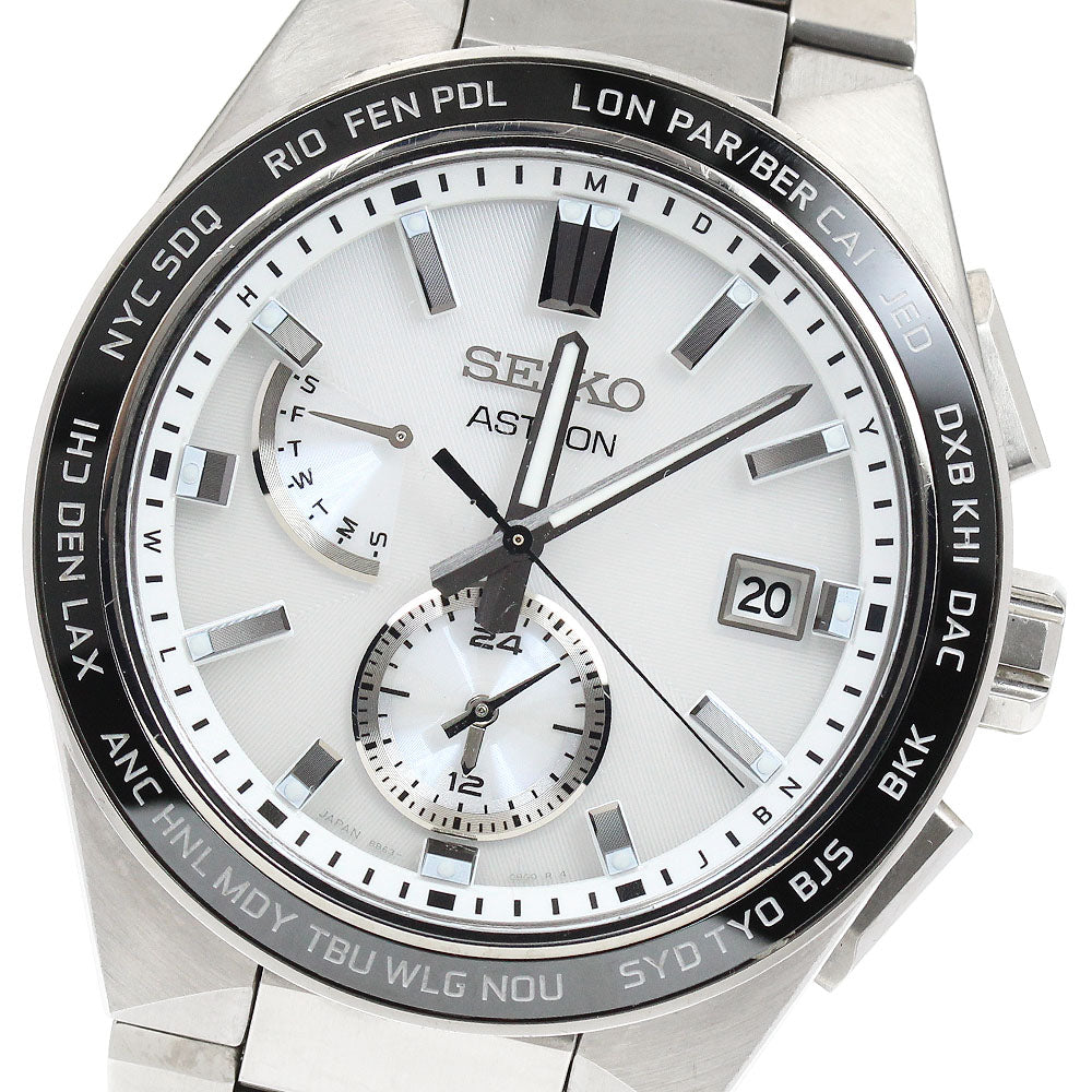 SEIKO Astron Nexter SBXY049/8B63-0BD0 Day date Solar Powered Radio Men's _938978