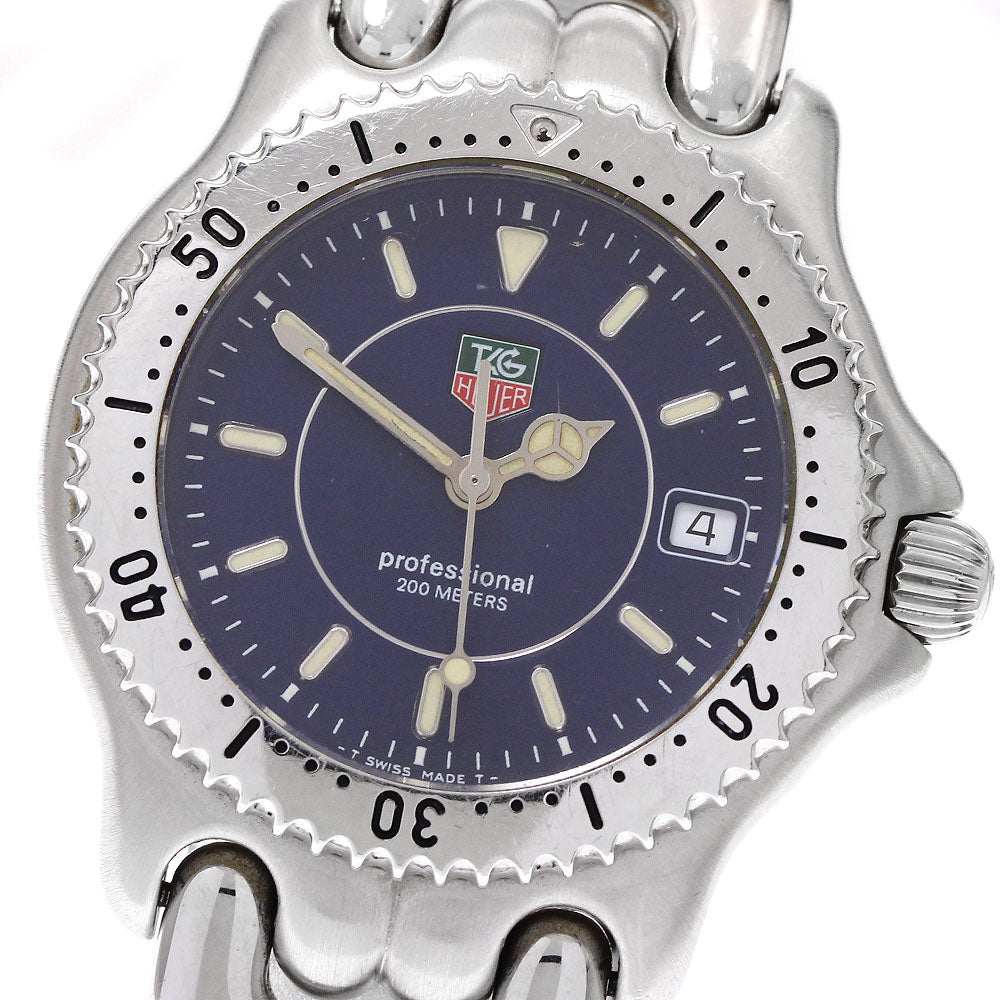 TAG HEUER S/el WG121A Date Navy Dial Quartz Boy's Watch_938980