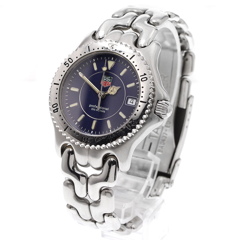 TAG HEUER S/el WG121A Date Navy Dial Quartz Boy's Watch_938980