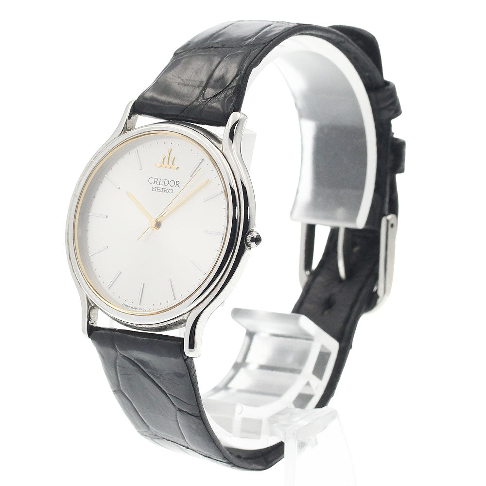 SEIKO CREDOR SIGNO GCAR011/8J81-6A30 Silver Dial Quartz Men's Watch_938981