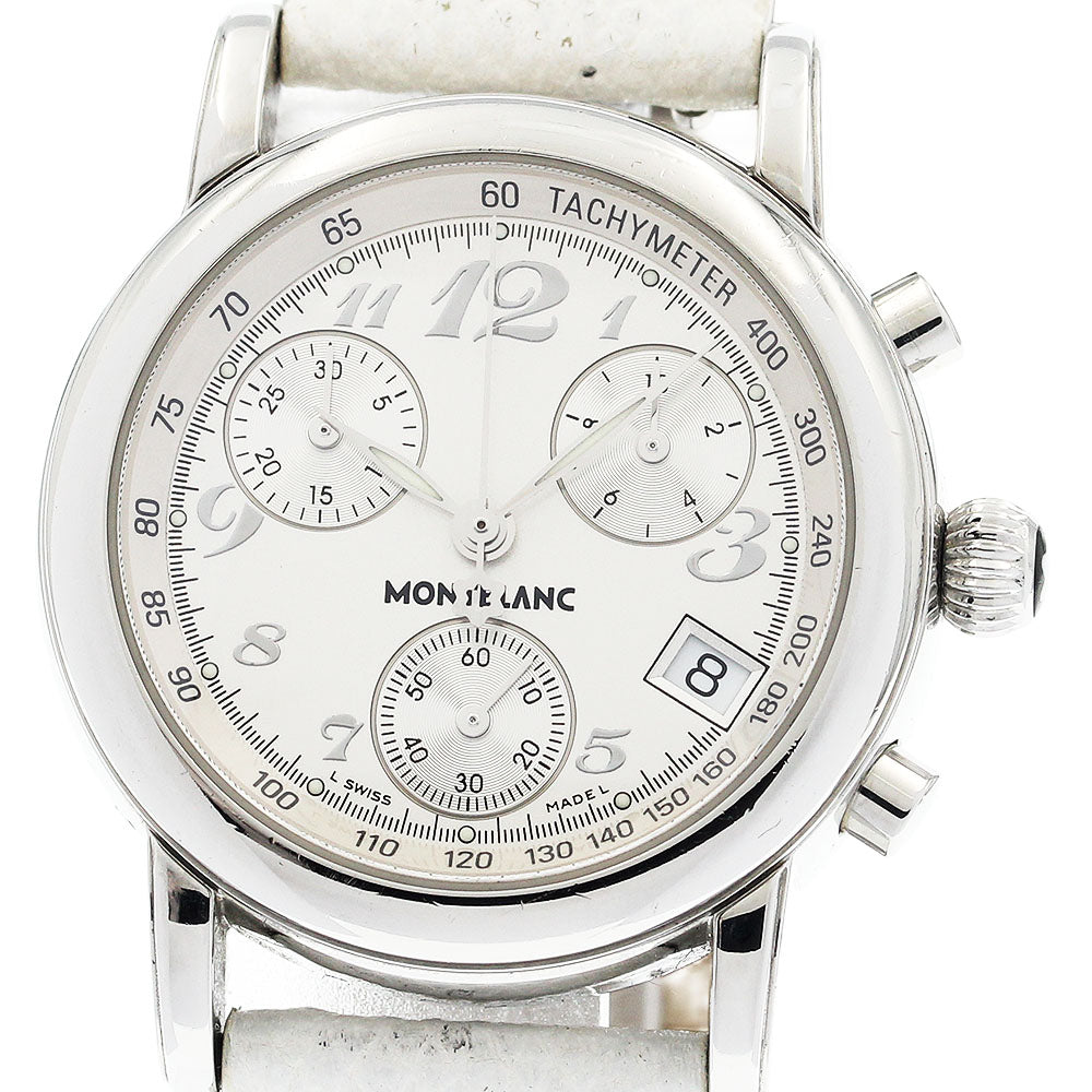 MONTBLANC Meisterstic 7039 Chronograph Silver Dial Quartz Ladies Watch_938987