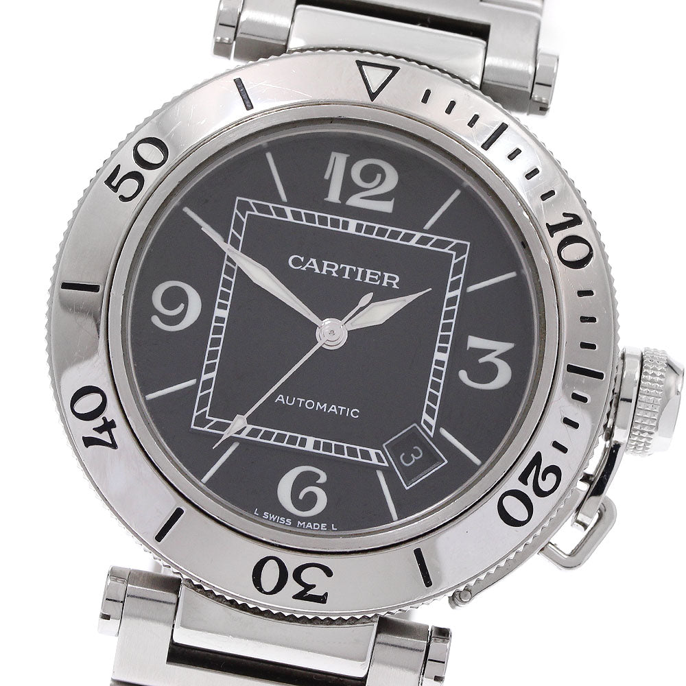 CARTIER Pacha Sea timer W31077M7 Date black Dial Automatic Men's Watch_938990