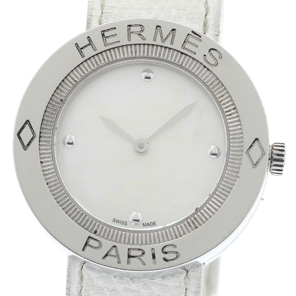 HERMES Pass pass PP1.410 White shell Dial Quartz Ladies Watch_938993