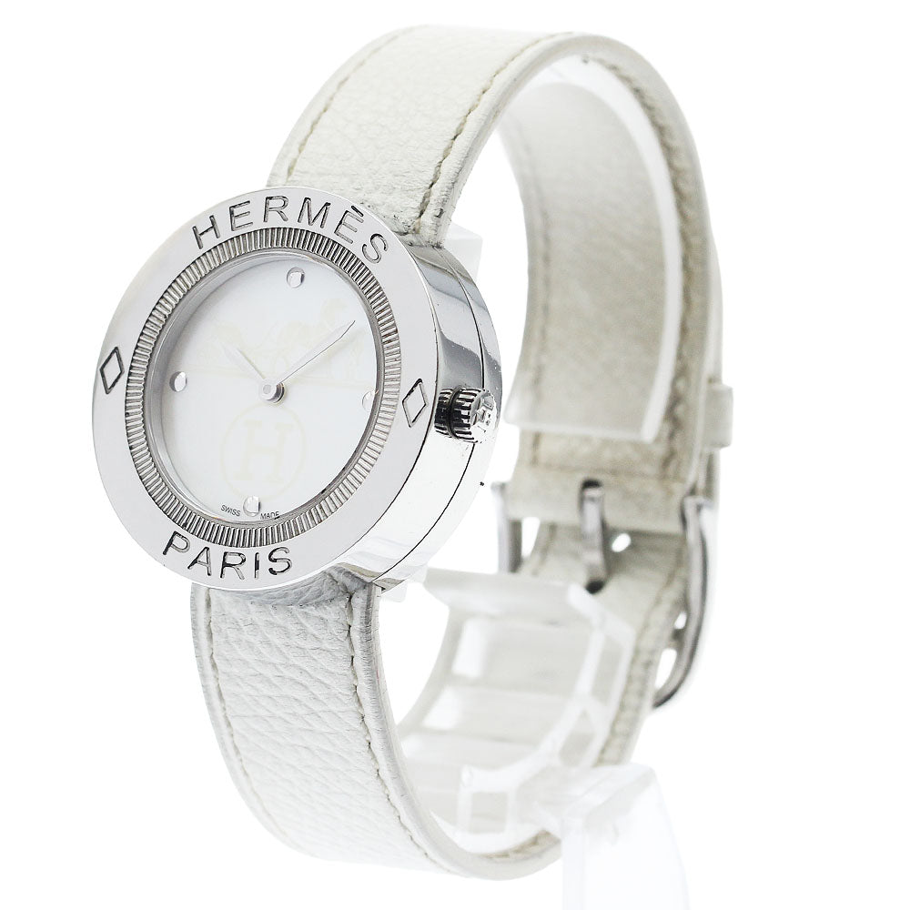 HERMES Pass pass PP1.410 White shell Dial Quartz Ladies Watch_938993