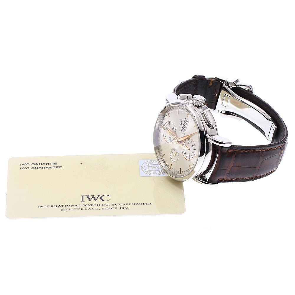 IWC SCHAFFHAUSEN Portofino IW378302 Chronograph day date Silver Dial Automatic Men's Watch_939007