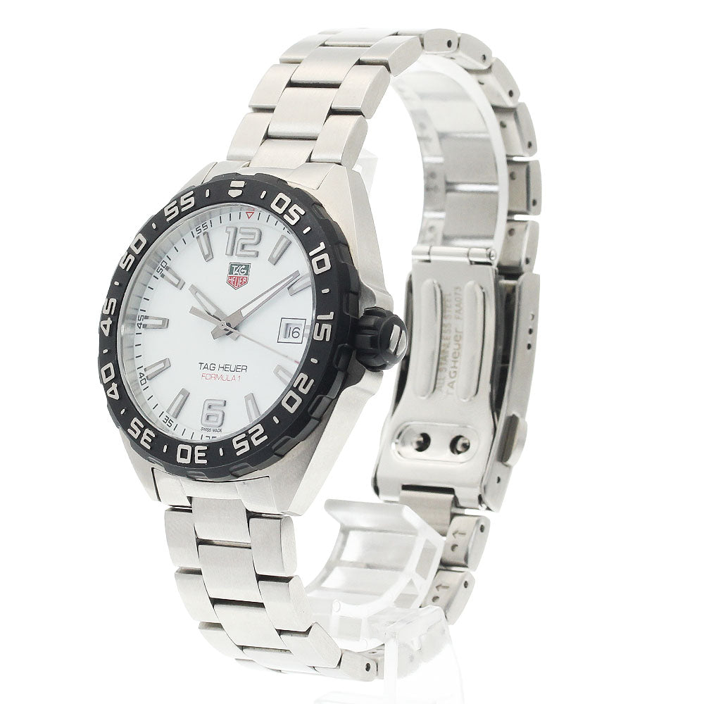 TAG HEUER Formula 1 WAZ1111.BA0875 Date white Dial Quartz Men's Watch_939014