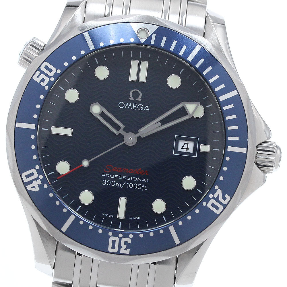 OMEGA Seamaster300 Professional 2221.80 Date Navy Dial Quartz Men's Watch_939015