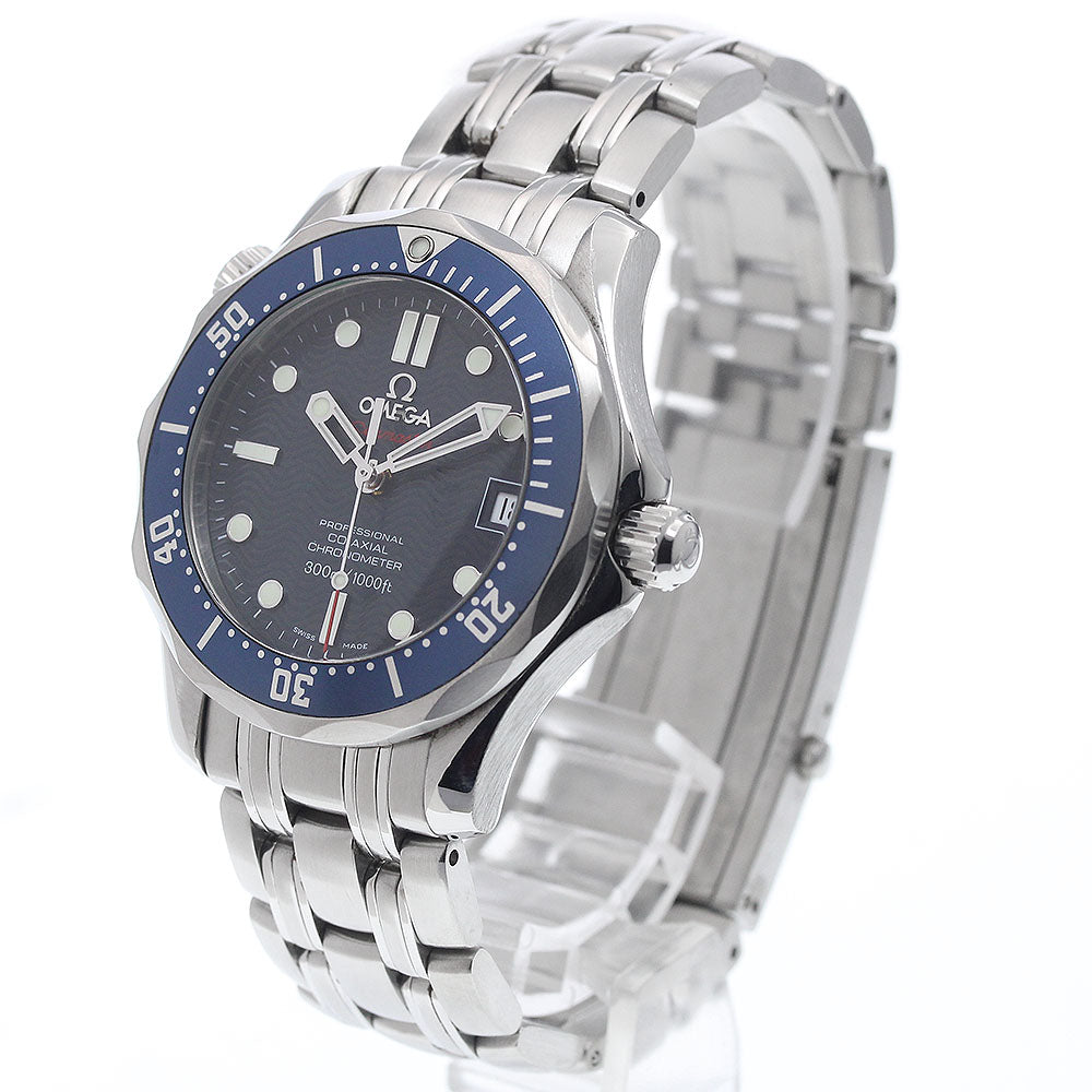 OMEGA Seamaster300 2222.80 Date Co-Axial Navy Dial Automatic Boy's Watch_939034