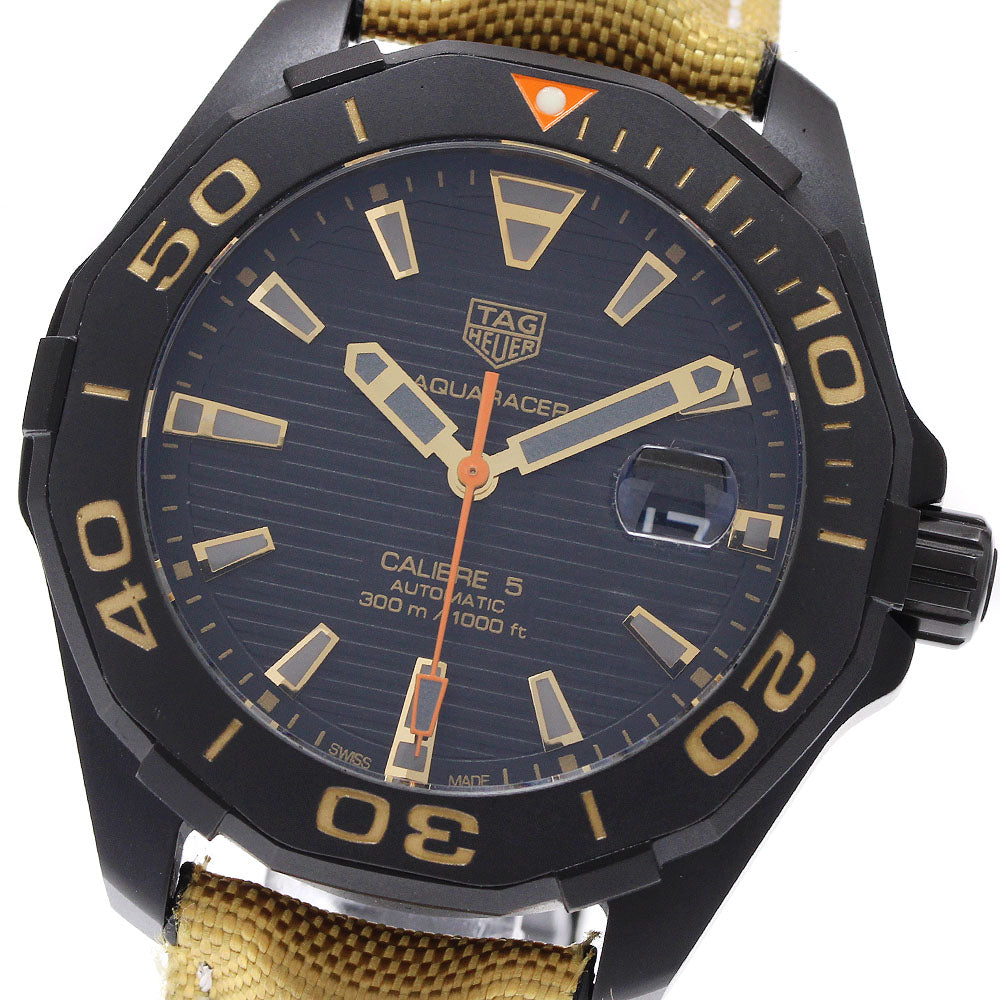 TAG HEUER Aqua racer WAY208C.FC6383 Date black Dial Automatic Men's Watch_939038