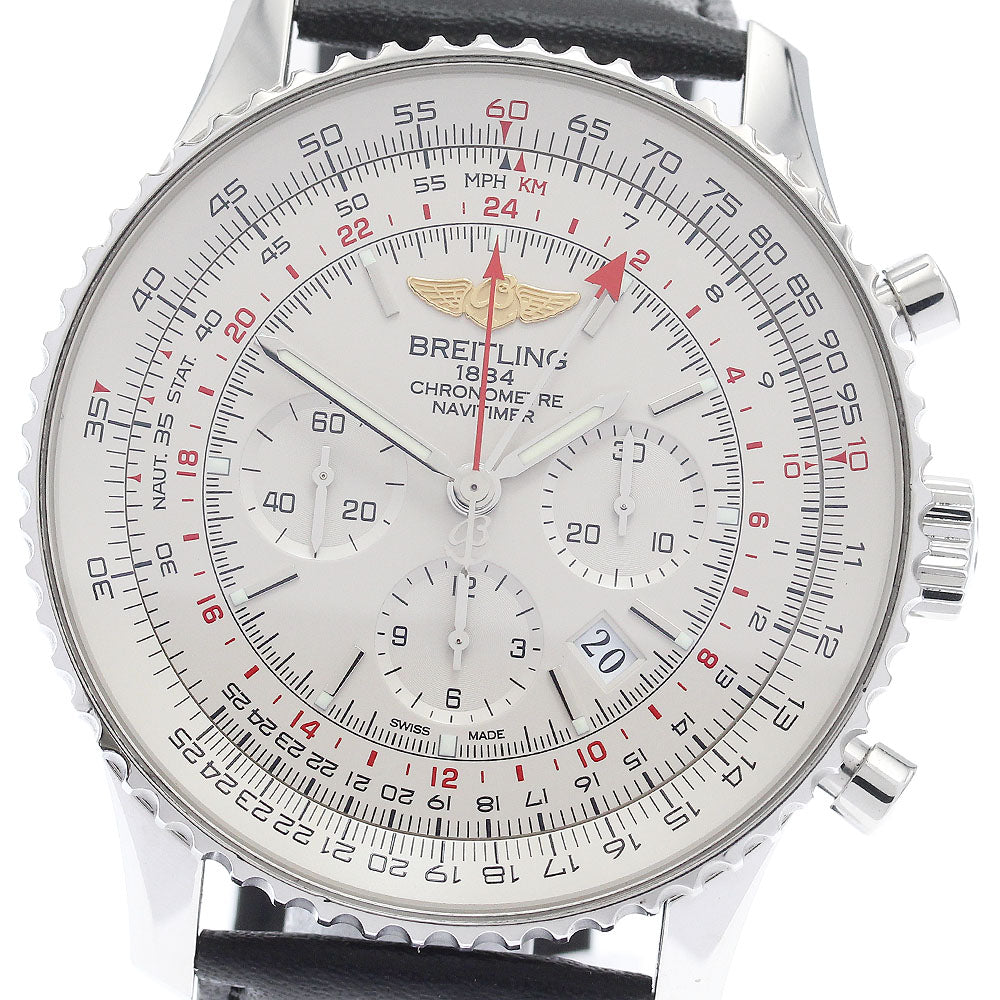BREITLING Navitimer AB0441 GMT Silver Dial Automatic Men's Watch_939059
