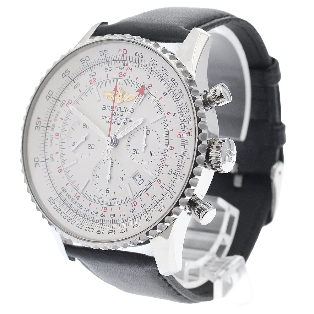 BREITLING Navitimer AB0441 GMT Silver Dial Automatic Men's Watch_939059