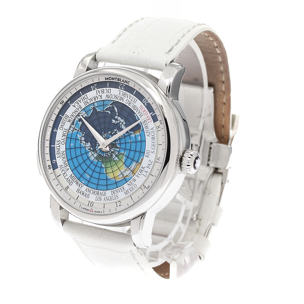 MONTBLANC Orbis Terrarium 115071 Date blue Dial Automatic Men's Watch_939082