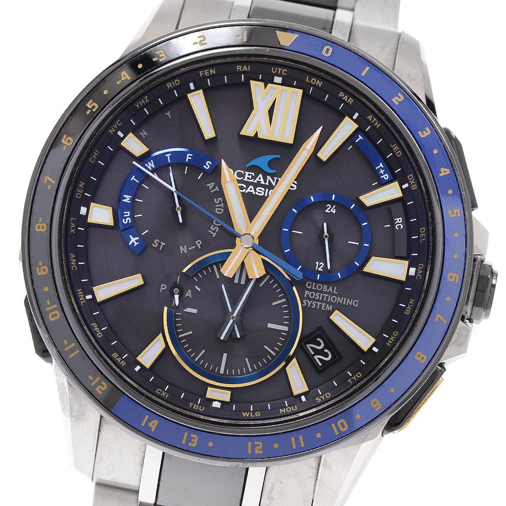 CASIO Oceanus OCW-G1200D-1AJF GPS date Solar Powered Radio Men's Watch_939100