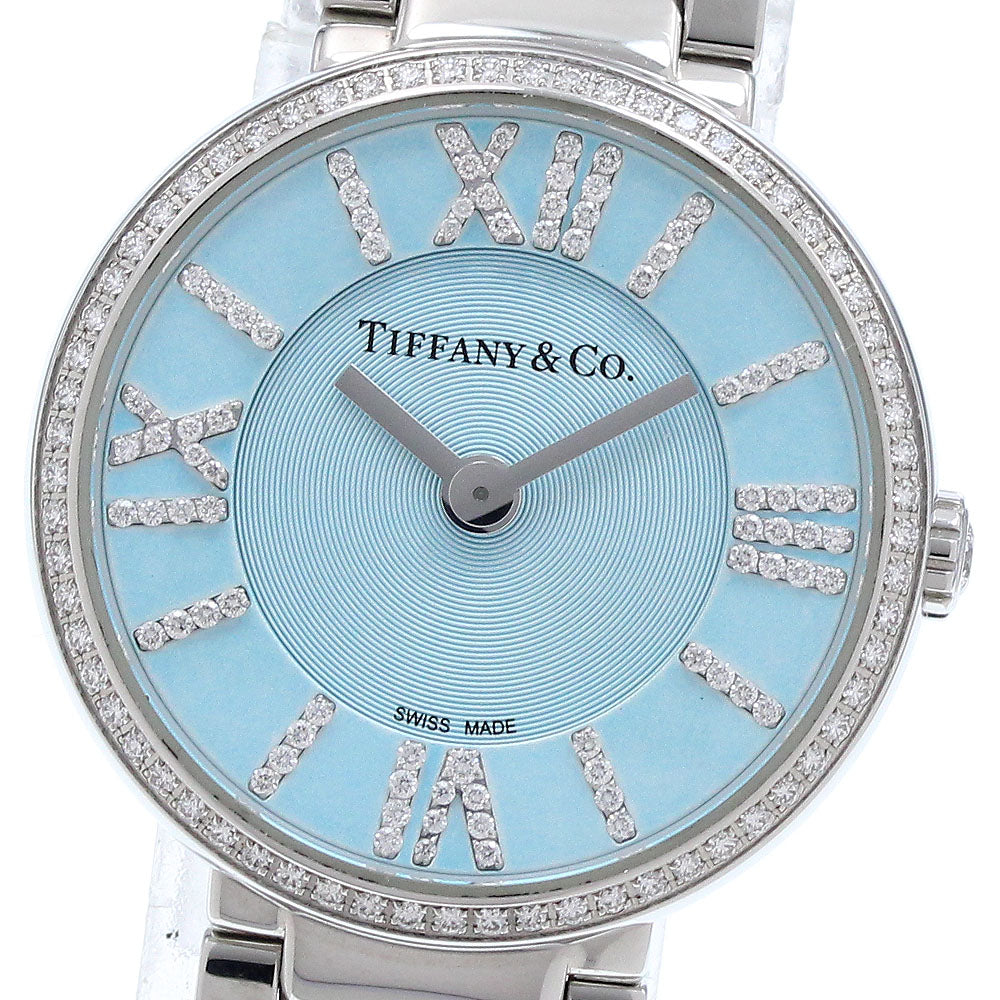TIFFANY&Co. Atlas Ref.63320811 Diamond Bezel Quartz Ladies Watch_939122