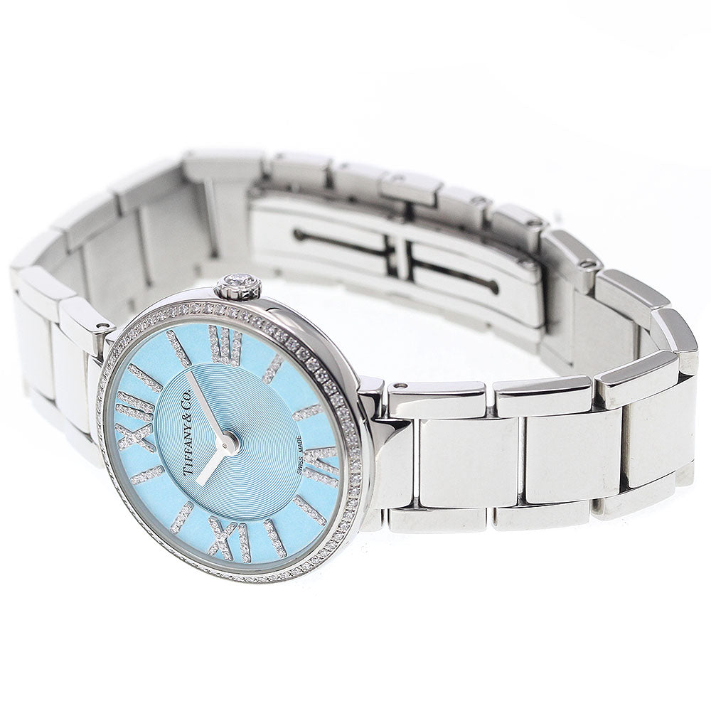 TIFFANY&Co. Atlas Ref.63320811 Diamond Bezel Quartz Ladies Watch_939122