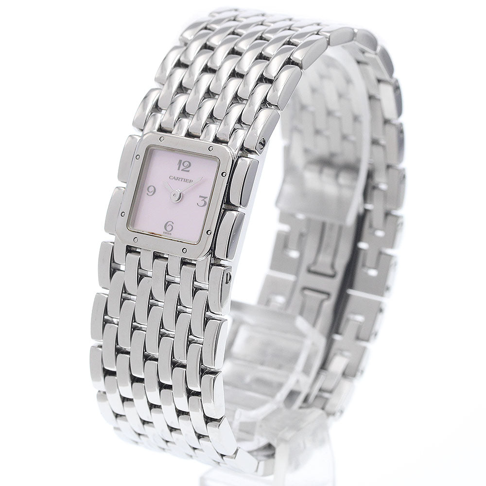 CARTIER PANTHERE Ryuban W61003T9 Pink shell dial Pink shell Dial Quartz Ladies Watch_939130