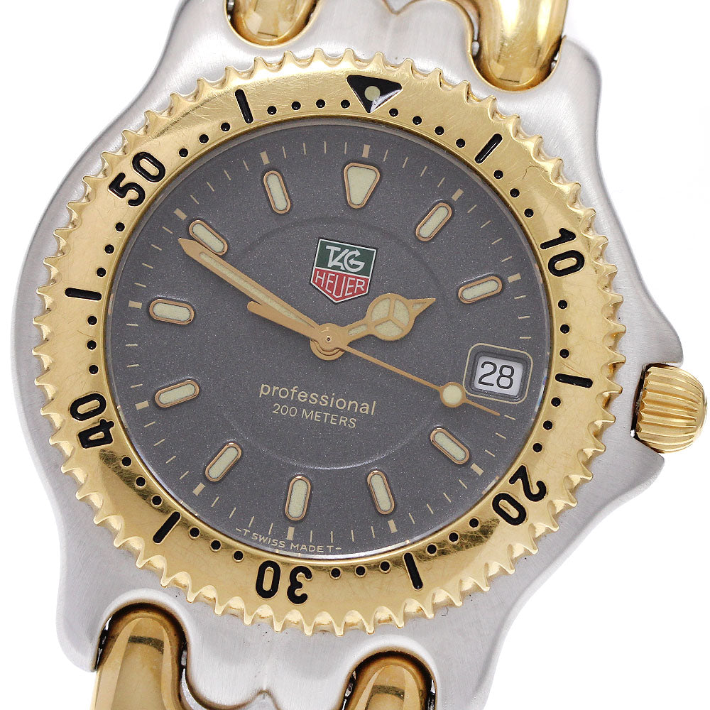 TAG HEUER S/el WG1120-0 Date gray Dial Quartz Men's Watch_939134