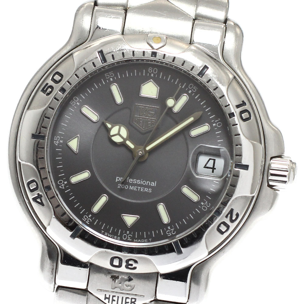 TAG HEUER 6000 series WH1112-K1 Date gray Dial Quartz Men's Watch_939151