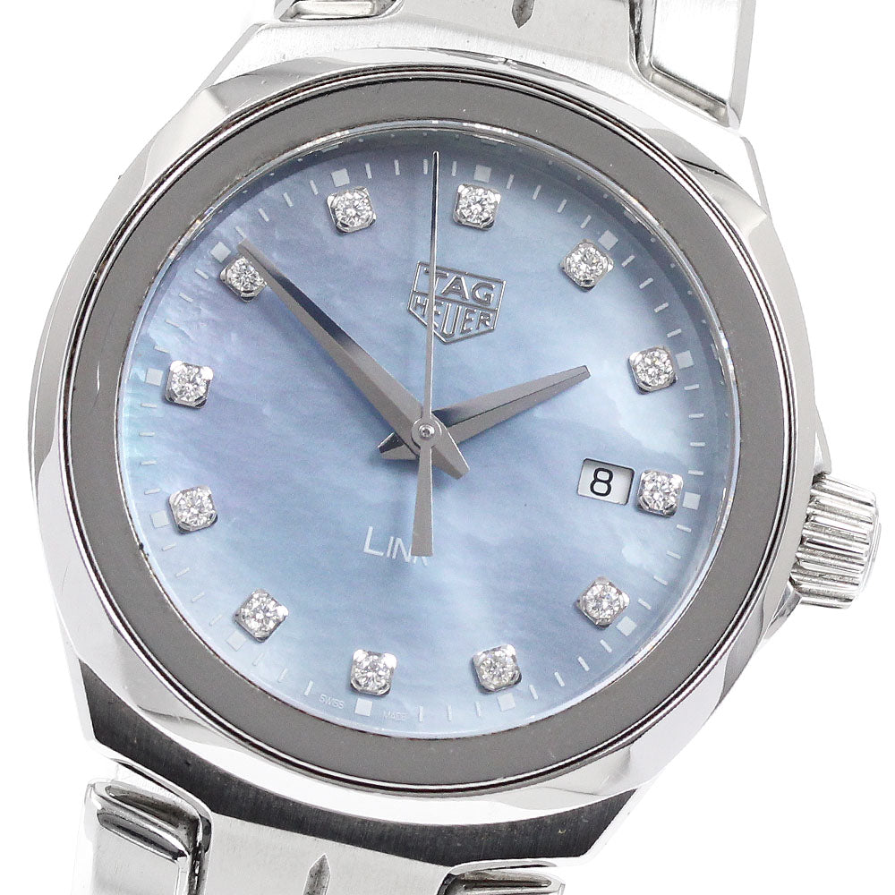 TAG HEUER Link WBC1313 12P Diamond Blue Shell Dial Blue shell Dial Quartz Boy's Watch_939154