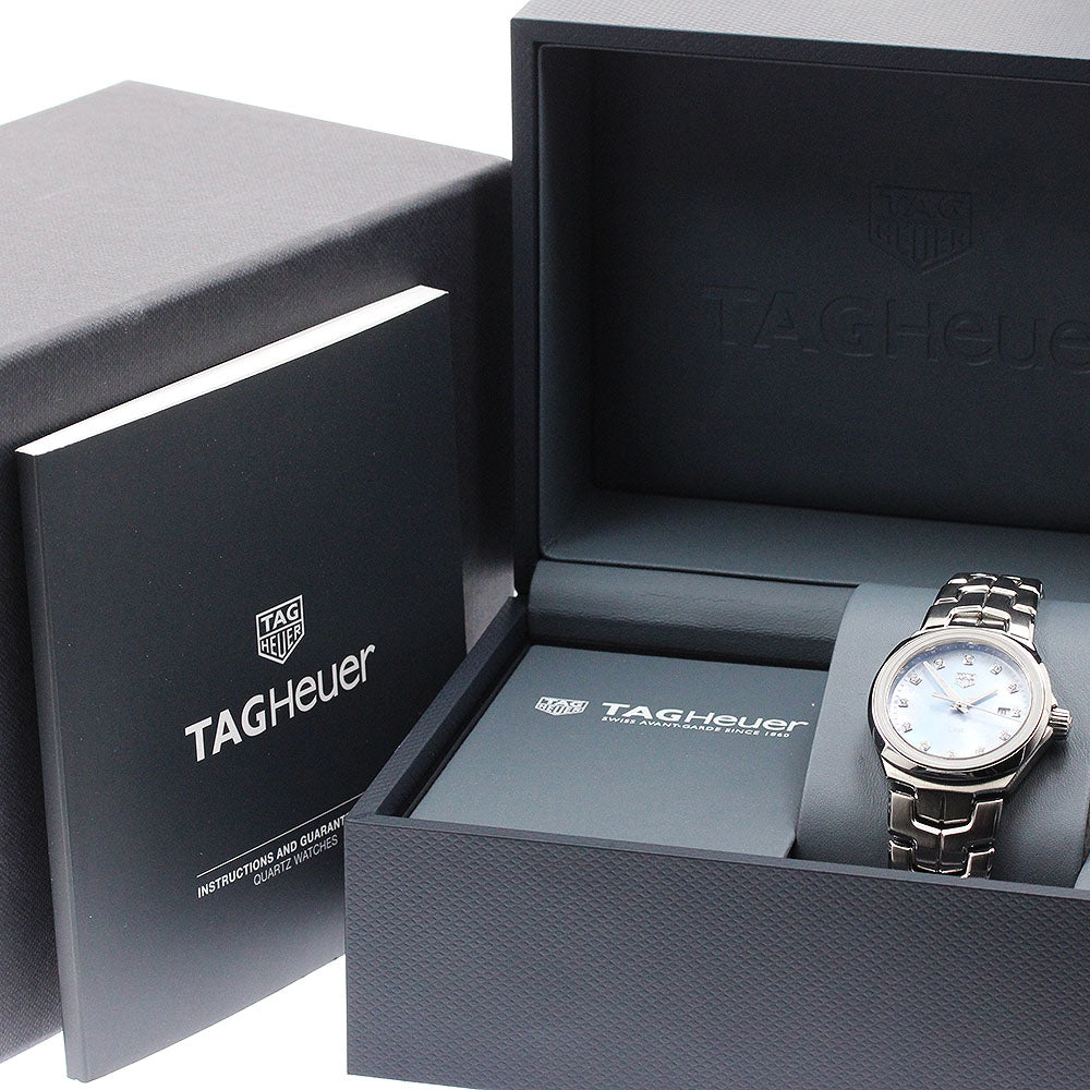 TAG HEUER Link WBC1313 12P Diamond Blue Shell Dial Blue shell Dial Quartz Boy's Watch_939154