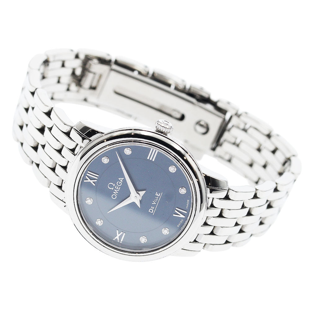 OMEGA De Ville Prestige 424.10.27.60.53.001 Navy Dial Quartz Ladies Watch_939158