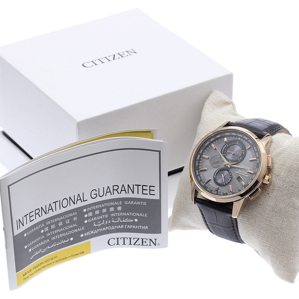 CITIZEN AT8113-12H/H804-S099412 Eco Drive Chronograph gray Dial Solar Powered Radio Men's Watch_939166