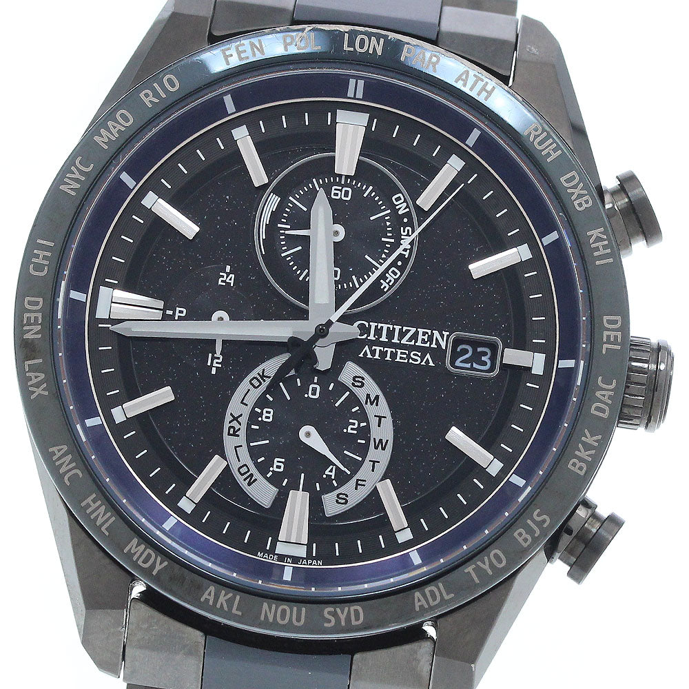 CITIZEN Atessa AT8187-75E 35th Anniversary Solar Powered Radio Men's_939167